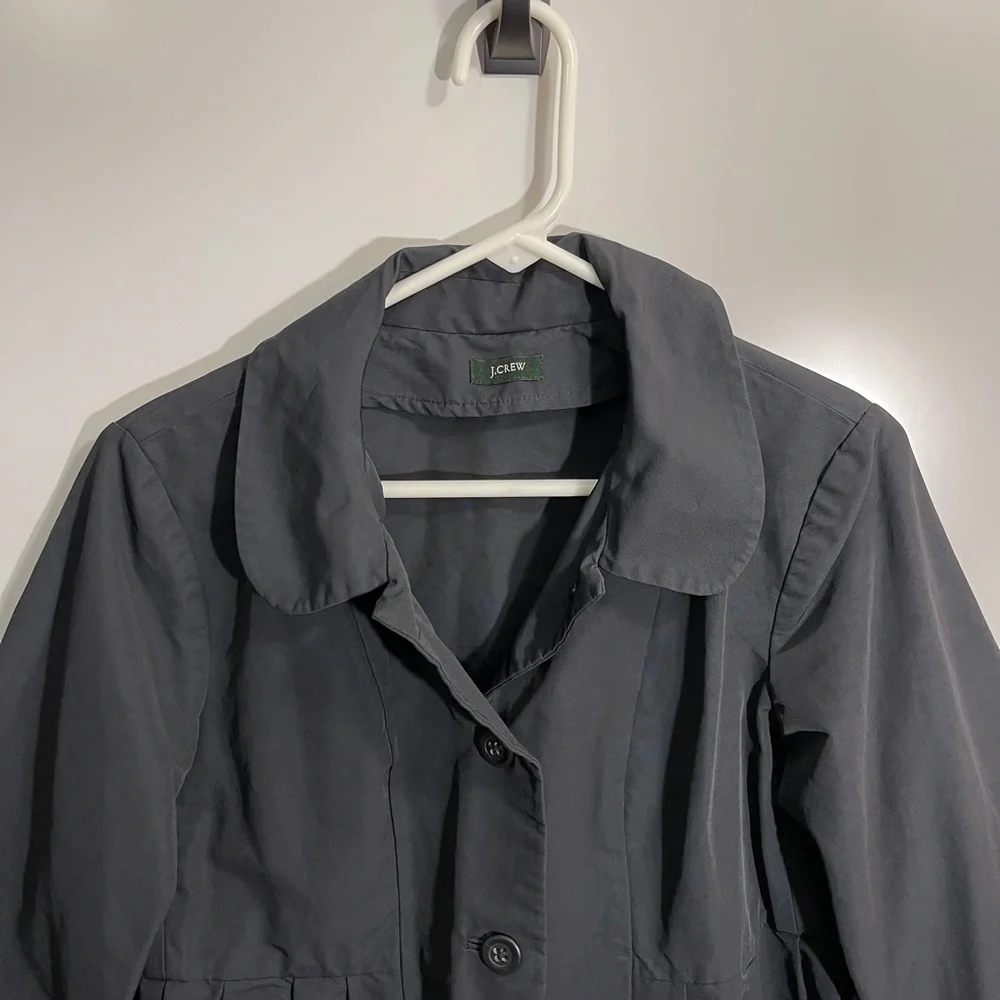 J.Crew Button Down Rain‎ Coat Size XS/S